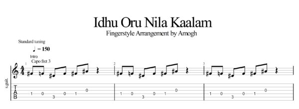 Idhu Oru Nila Kaalam Guitar